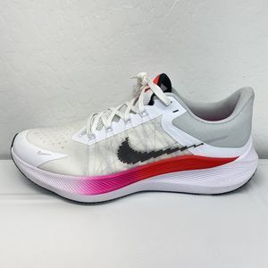 Nike Air Zoom Winflo 8 Men's Running Shoes Size 12, White Red Pink CW3419-100